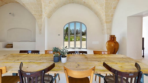 Villa Masseria Bosco Colombo Dining area