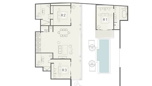 Villa Massilia Satu Plano de Suelo