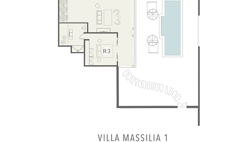Villa Massilia Satu Plano de Suelo