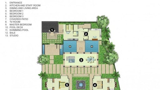 Villa Mata Air Floor plan