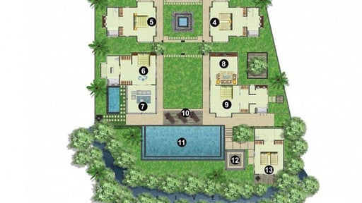 Villa Mata Air Floor plan