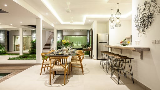 Villa Matahari Pererenan Dining area
