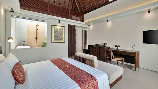 Villa Mayaloka Ubud Suite Schlafzimmer 