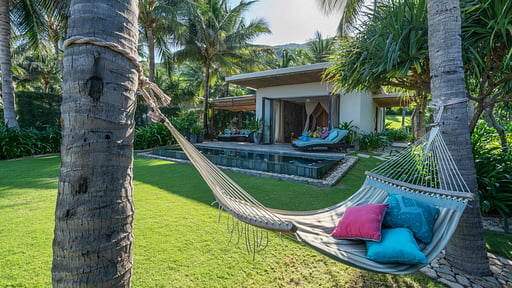 Beachfront Villa Garden