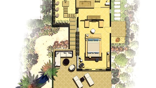 Beachfront Villa Floor plan