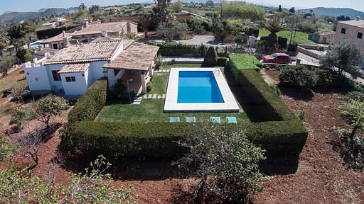 Villa Midnight Blue Drone pictures