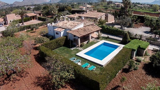 Villa Midnight Blue Drone pictures