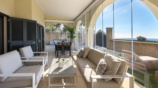 Villa Montecarlo Terrasse/Veranda