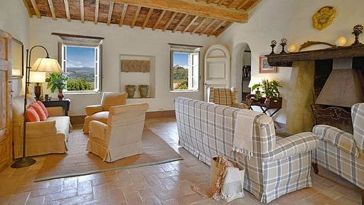 Villa Montecucco Woonkamer