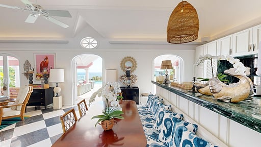 Villa Mustique Eethoek