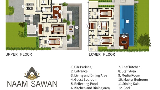 Villa Naam Sawan Floor plan