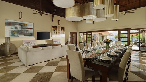 Nagasutra Villa Dining area