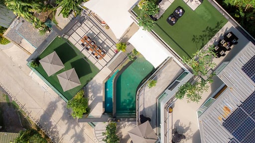 Villa Namaste Фото с дрона