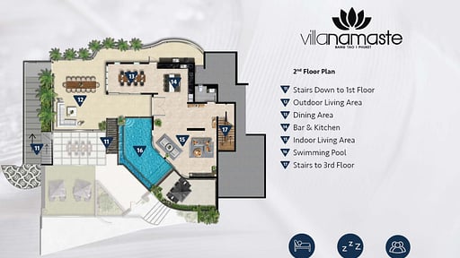 Villa Namaste Floor plan