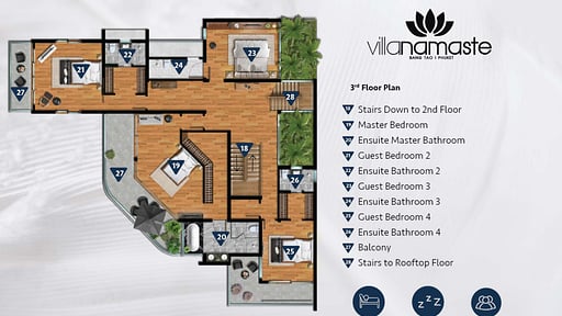 Villa Namaste Floor plan