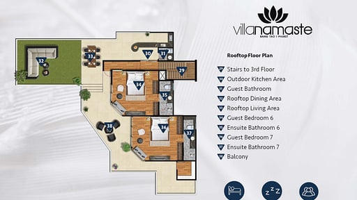 Villa Namaste Floor plan
