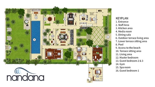 Villa Nandana Floor plan