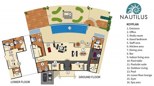 Villa Nautilus Floor plan
