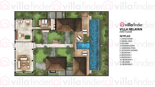 Villa Nelayan Floor plan