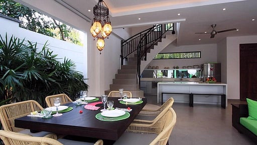 Villa Novaku Dining area