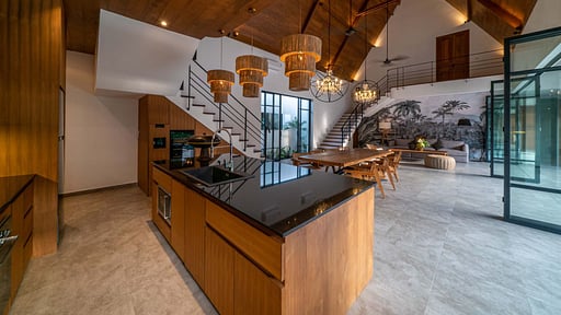 Villa Nusantara Delapan Küche 2