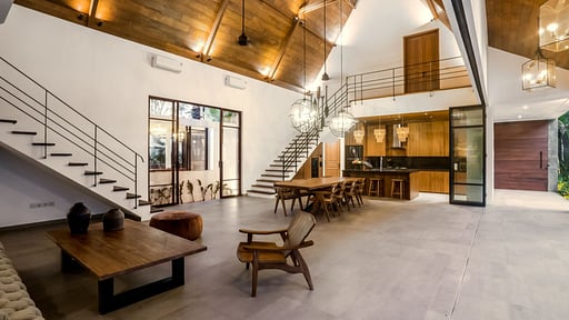 Villa Nusantara Empat Dining area