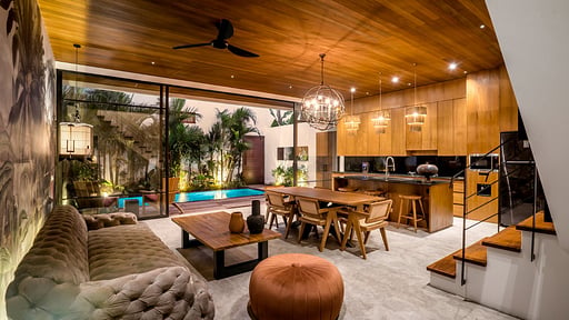 Villa Nusantara Loft Ndao Обеденная зона