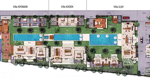 Villa Nyoman Plano de Suelo