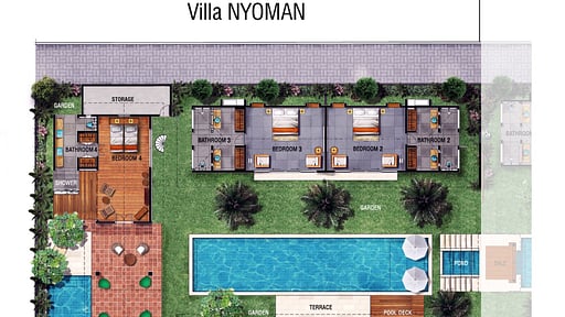 Villa Nyoman Plano de Suelo