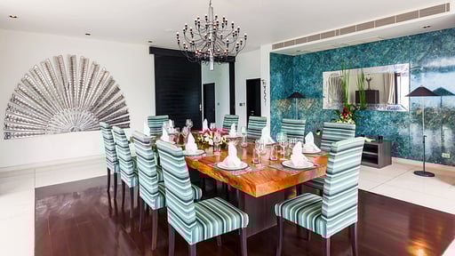 Villa Ocean's 11 Dining area