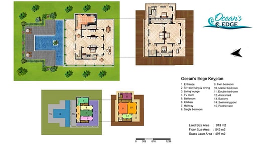 Villa Ocean's Edge Floor plan