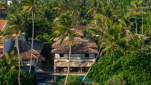 Villa On The Rocks Drone pictures