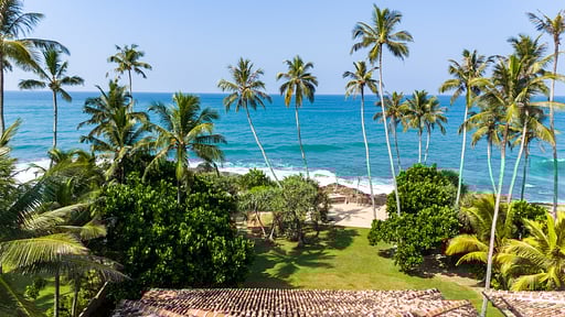 Villa On The Rocks Drone pictures