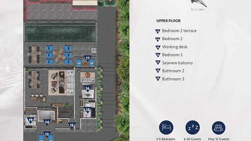 Villa Orca Схема помещений