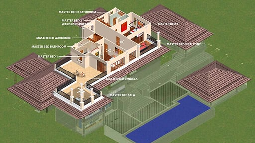 Villa Oriole Схема помещений