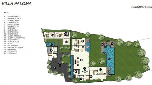 Villa Paloma Floor plan
