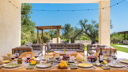 Villa Pamaridi Terrasse/Veranda