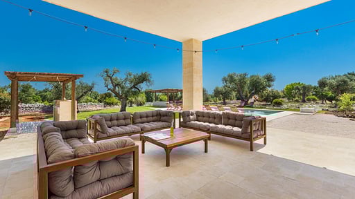 Villa Pamaridi Terrasse/Veranda