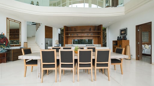 Villa Pancaloka Dining area