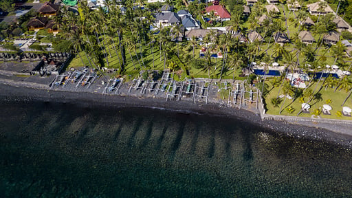Villa Pantai Kubu Drone pictures