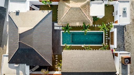 Villa Parasol Seminyak Drone pictures
