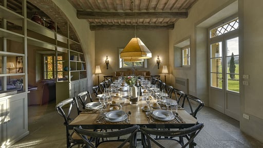 Villa Pastello Dining area