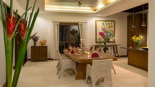 Villa Penari Dining area