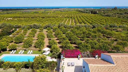 Villa Pigna Blue Drone pictures