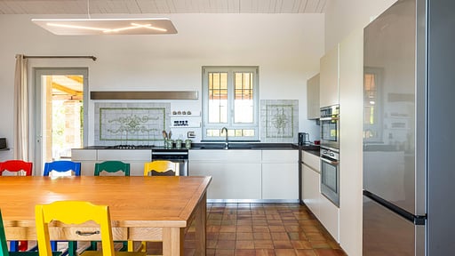 Villa Pigna Blue Kitchen