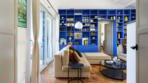 Villa Pigna Blue Living room