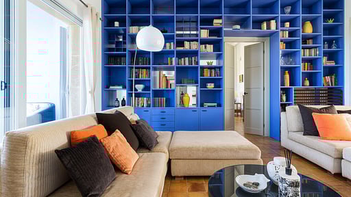 Villa Pigna Blue Living room