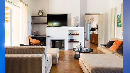 Villa Pigna Blue Living room