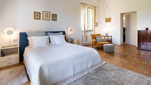 Villa Pigna Blue Bedroom 1