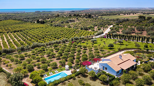 Villa Pigna Blue Drone pictures